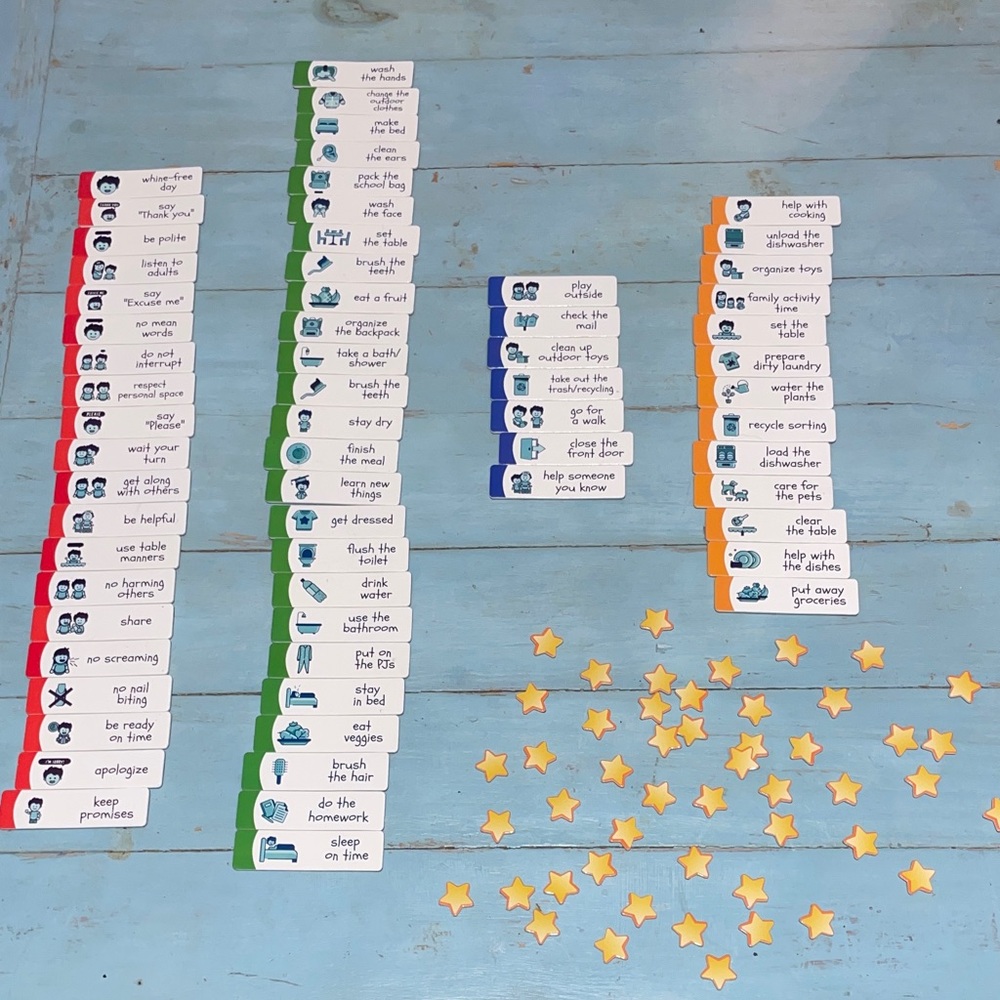 Quokka Magnetic Chore Task Tabs and Stars